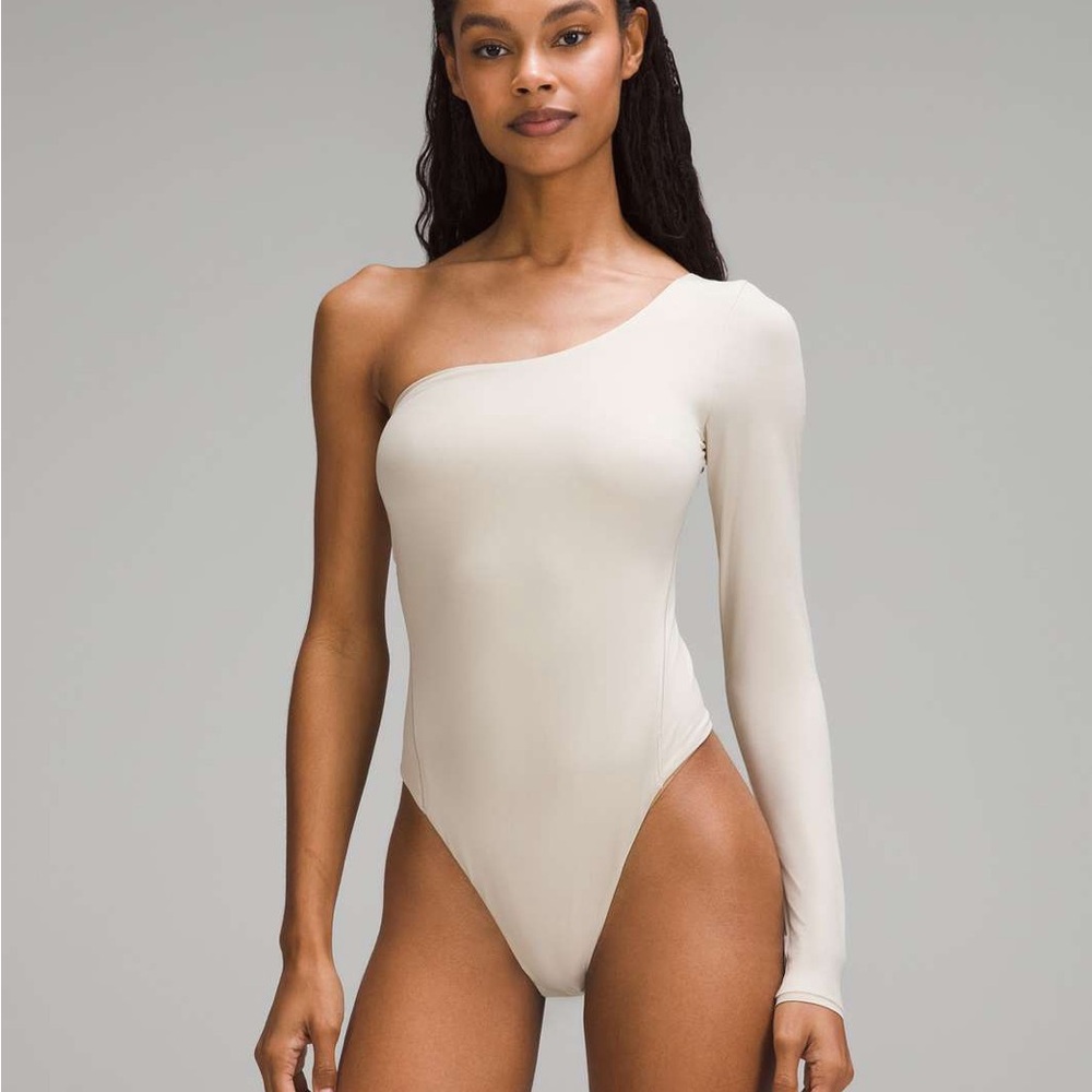 lululemon Wundermost Ultra-Soft Nulu Long-Sleeve One-Shoulder Bodysuit